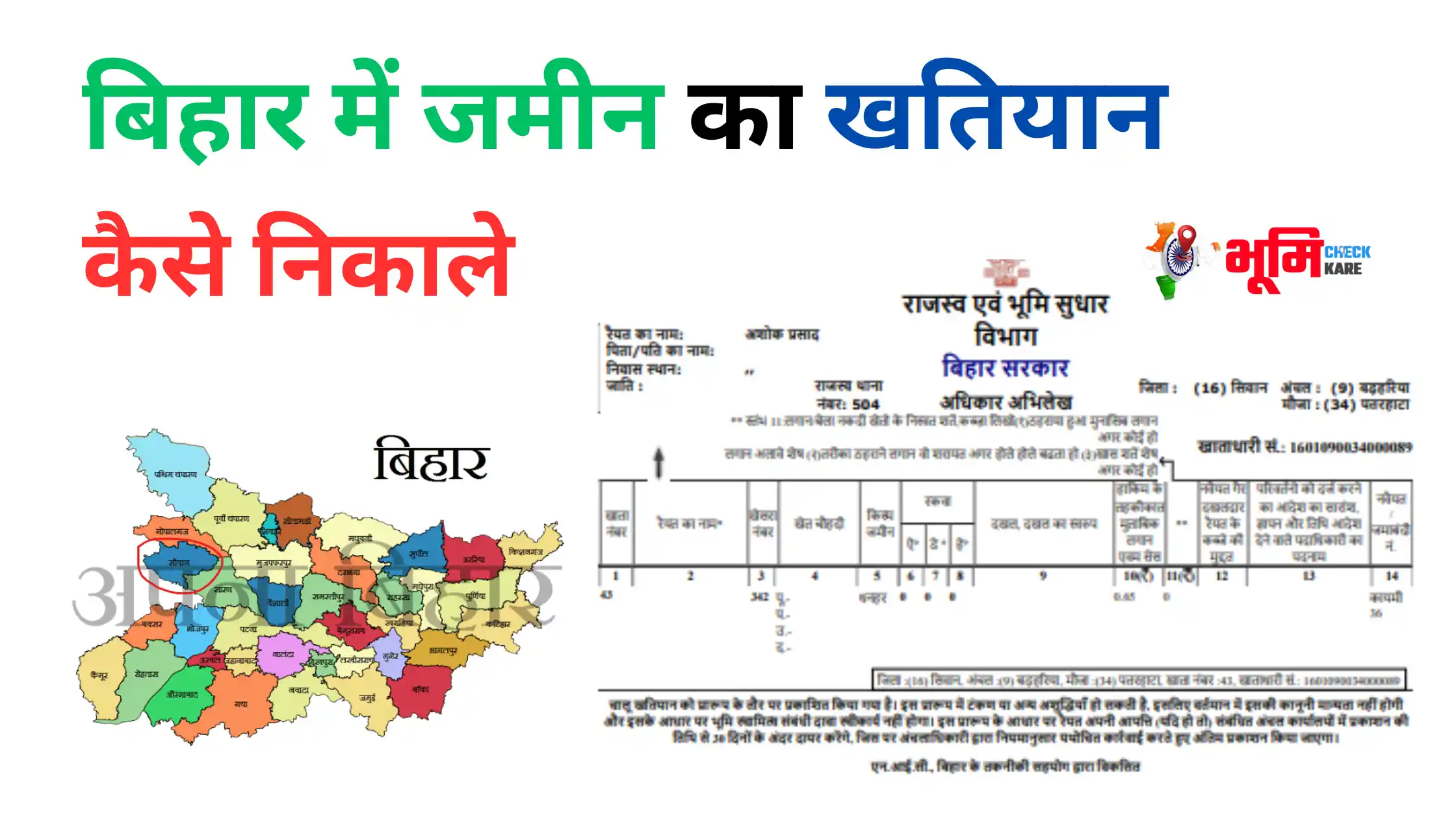 Bihar Khatiyan Kaise Nikale 2024 : पुराना से पुराना खतियान घर बैठे ऐसे निकाले ऑनलाइन