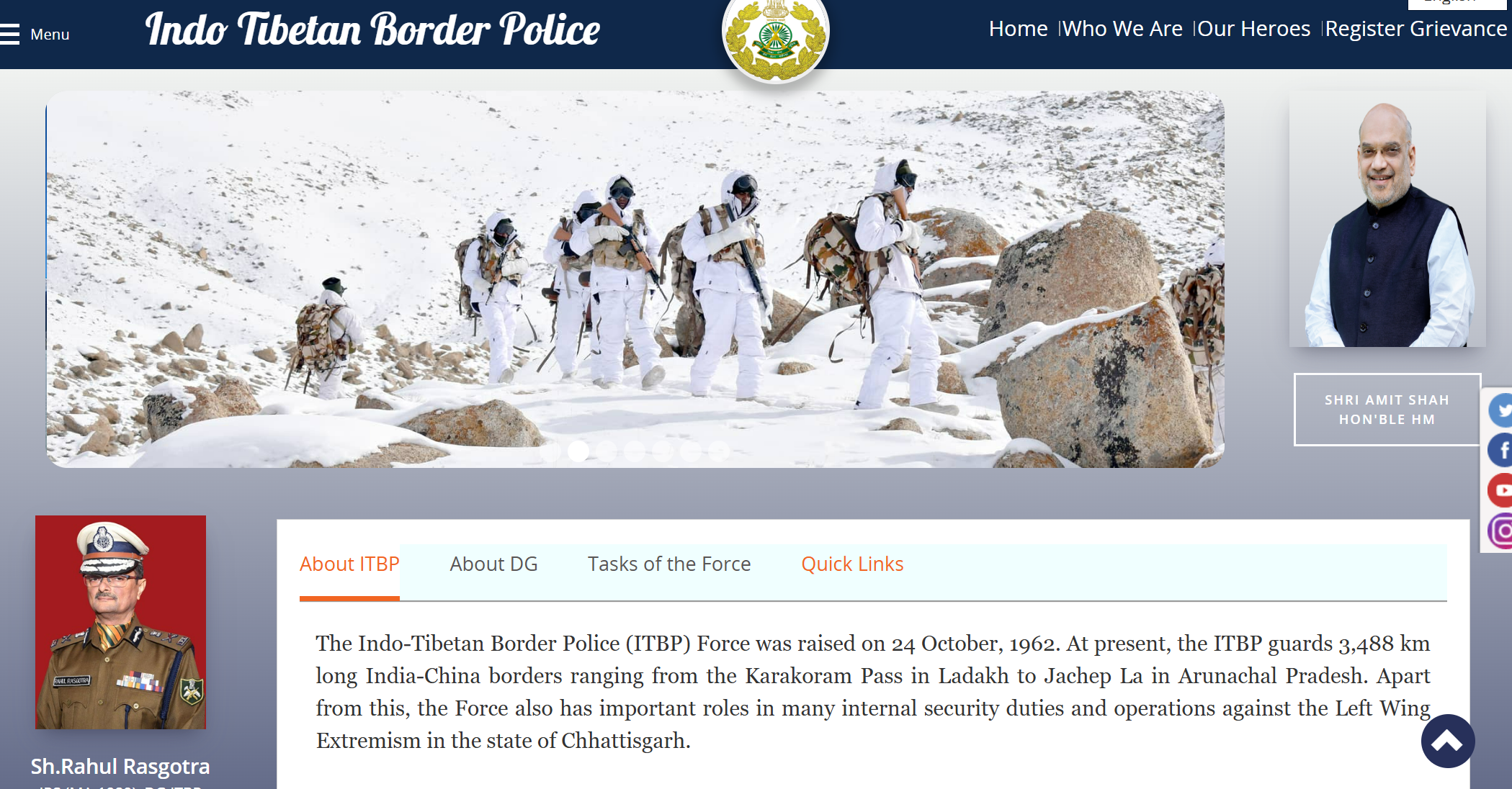 Indo-Tibetan Border Police Force (ITBPF)